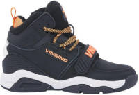 Vingino Raoul Mid leren sneakers zwart