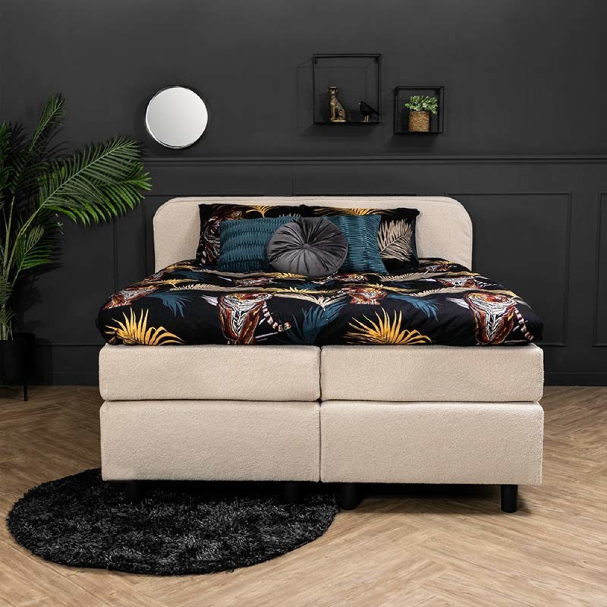 Dekbed Discounter Boxspringset Teddy 140 x 200, Hocker: Exclusief