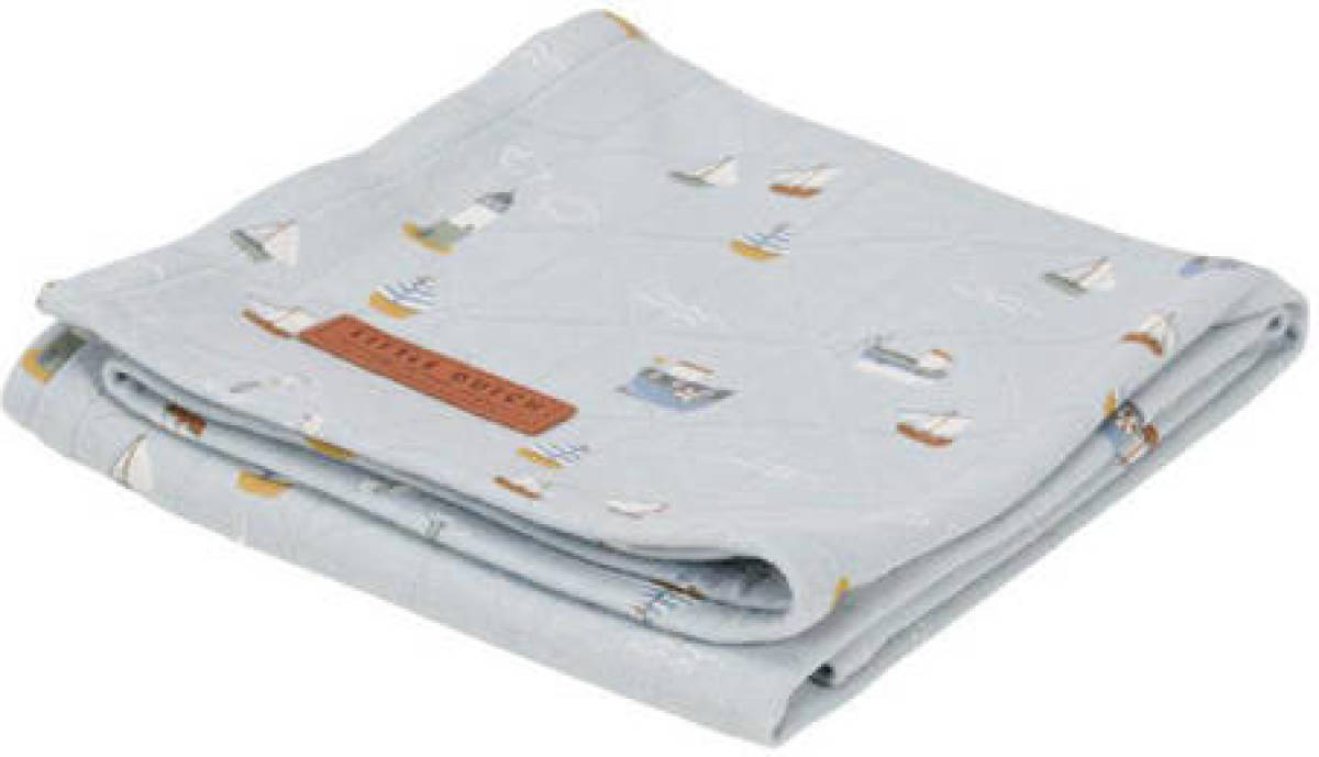 Little Dutch swaddle Sailors Bay Blue 120x120 cm