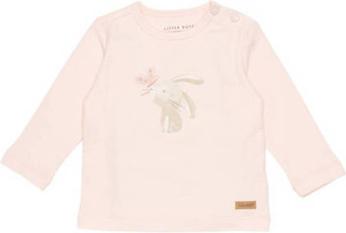 Little Dutch baby longsleeve Bunny Butterfly met printopdruk lichtroze