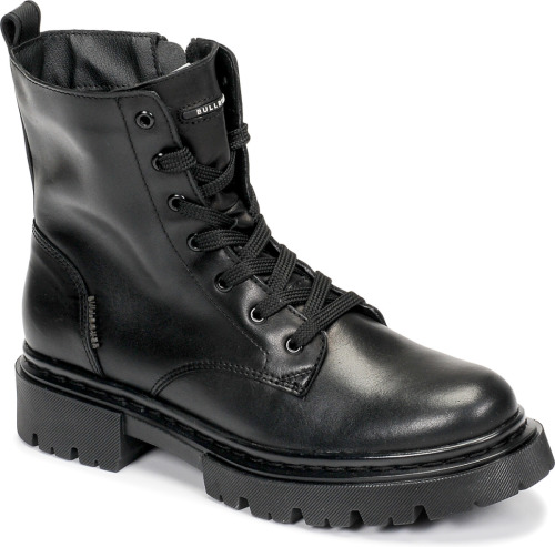 Bullboxer leren veterboots zwart