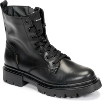 Bullboxer leren veterboots zwart
