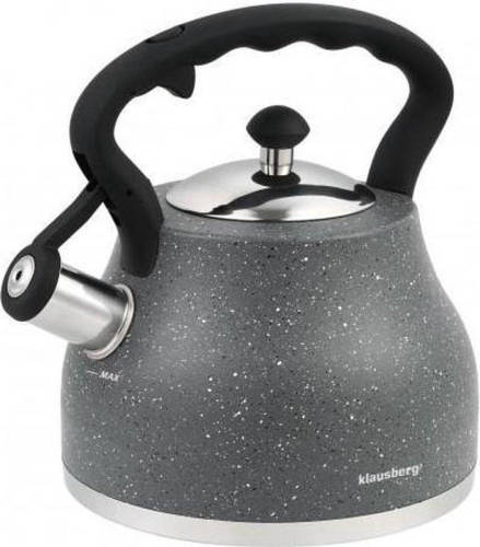 KINGHOFF Klausberg Kb-7449 Fluitketel - 2,7l - Rvs - Alle Warmtebronnen