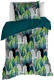 SimbaShop De Witte Lietaer Dekbedovertrek Katoen Satijn Rue - Eenpersoons - 140 X 200/220 Cm - Groen