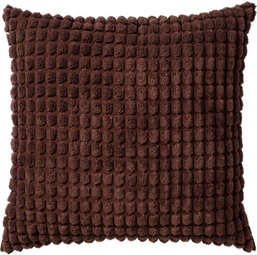Dutch Decor Rome - Kussenhoes Uni Rocky Road 45x45 Cm - Bruin - Bruin