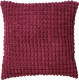 Dutch Decor Rome - Sierkussen Uni Red Plum 45x45 Cm - Roze - Rood