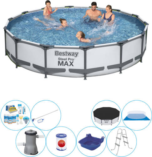 Bestway Steel Pro Max Rond 427x84 Cm - Zwembad Inclusief Accessoires