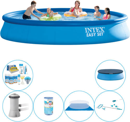 Zwembad Inclusief Accessoires - Intex Easy Set Rond 457x84 Cm