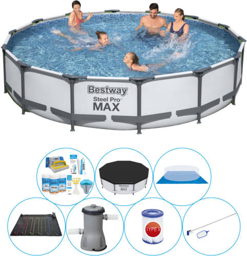 Bestway Steel Pro Max Rond 427x84 Cm - Zwembad Met Accessoires