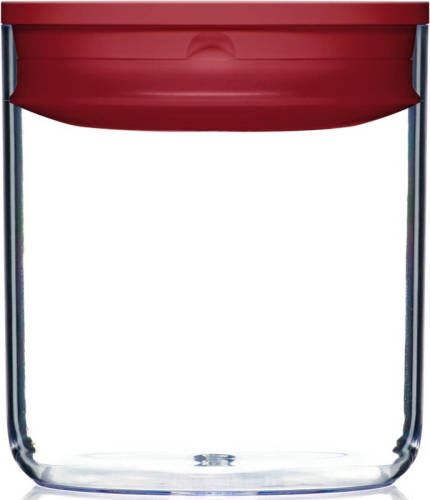 Aretha Clickclack Vershoudbox Pantry Round 1,6 L Polycarbonaat Rood