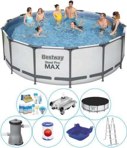 Bestway Steel Pro Max Rond 427x122 Cm - Zwembad Combinatie Set