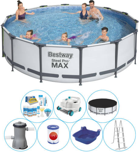 Bestway Steel Pro Max Rond 427x107 Cm - Zwembad Combinatie Pakket