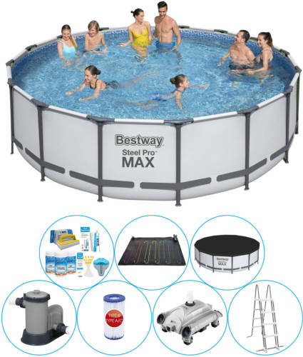 Bestway Steel Pro Max Rond 488x122 Cm - Zwembad Combi Deal