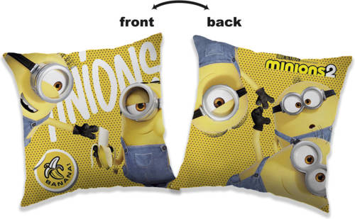 SimbaShop Minions 2 Bananas Kussen - 40 X 40 Cm - Geel