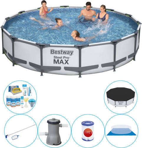 Bestway Steel Pro Max Rond 427x84 Cm - Zwembad Pakket