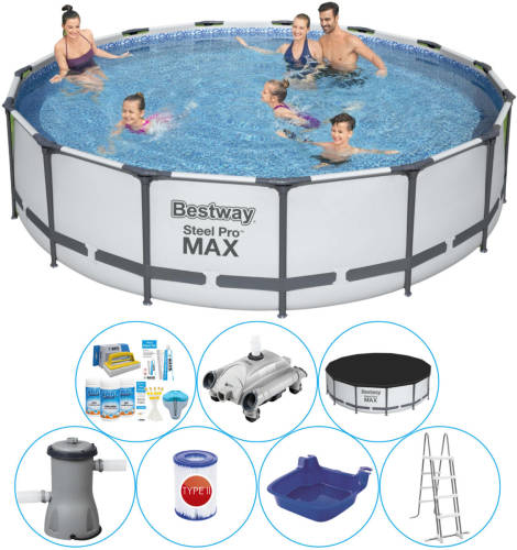 Bestway Steel Pro Max Rond 457x107 Cm - Zwembad Combinatie Set