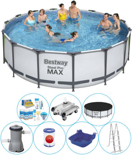 Bestway Steel Pro Max Rond 457x122 Cm - Zwembad Combinatie Set