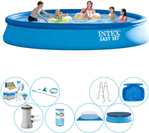 Alles In 1 Zwembad Pakket - Intex Easy Set Rond 457x84 Cm