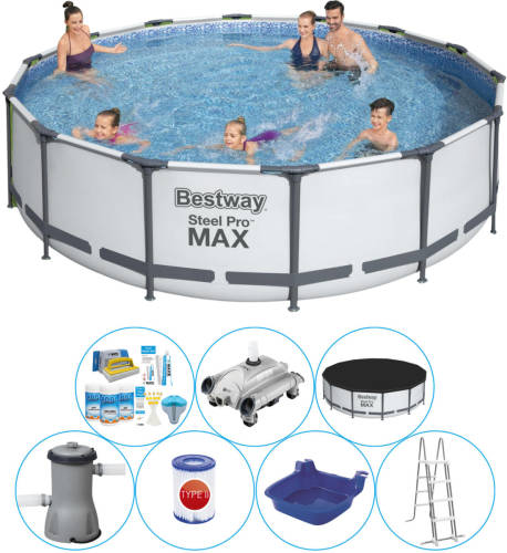 Bestway Steel Pro Max Rond 427x107 Cm - Zwembad Combinatie Set