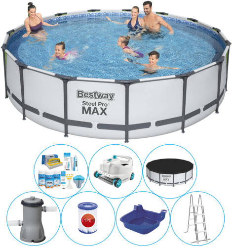 Bestway Steel Pro Max Rond 457x107 Cm - Zwembad Combinatie Pakket