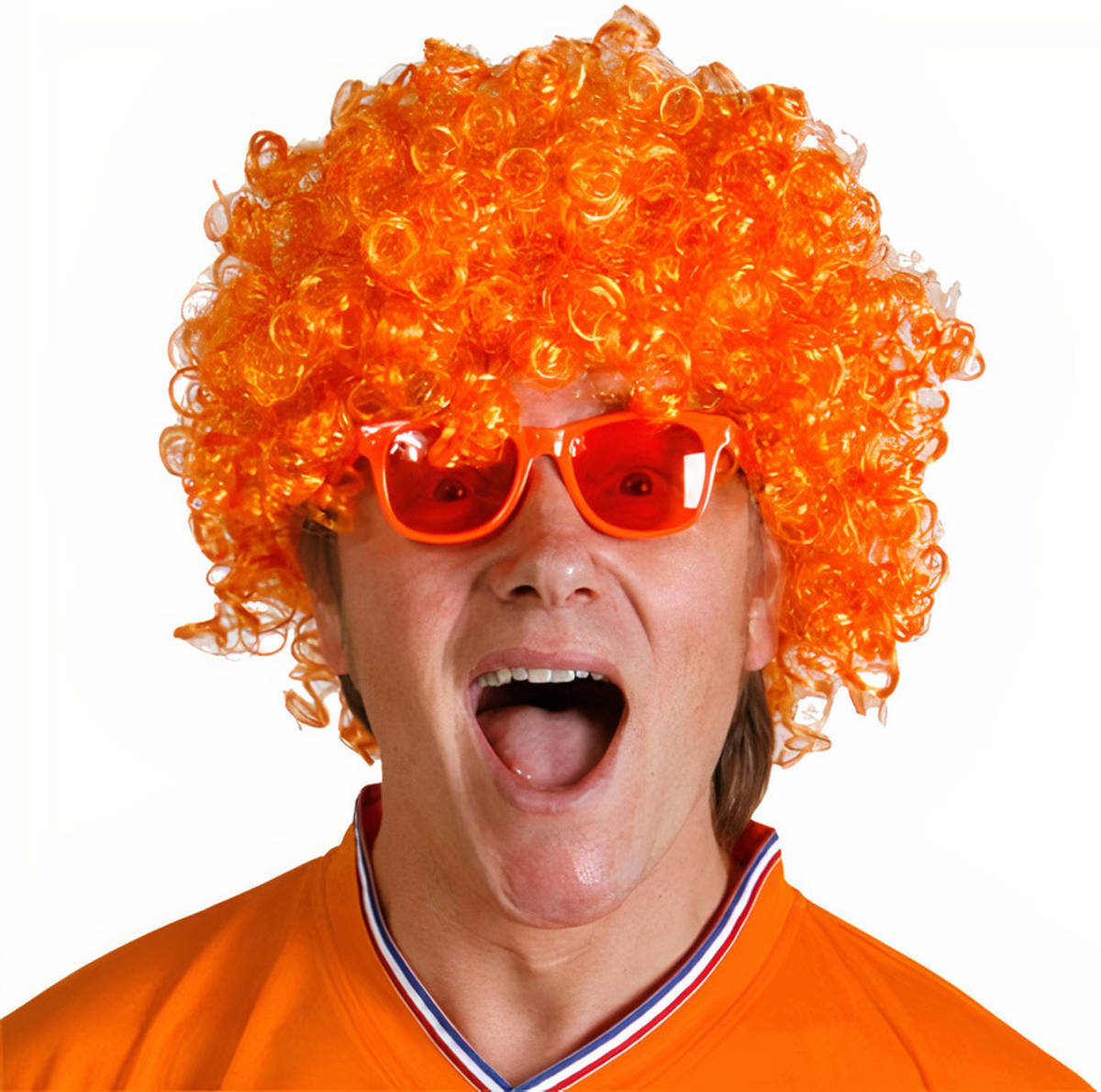 Verhaak Afropruik Synthetisch Oranje One-size