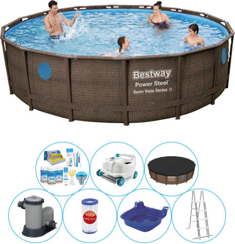 Bestway Power Steel Swim Vista Rond 488x122 Cm - Zwembad Super Deal