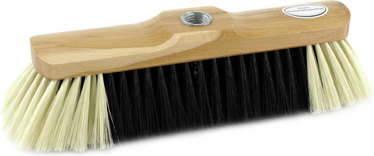 Shoppartners Lichtbruine Zachte Binnen Bezemkop Met Synthetische Haren 34 Cm - Bezem