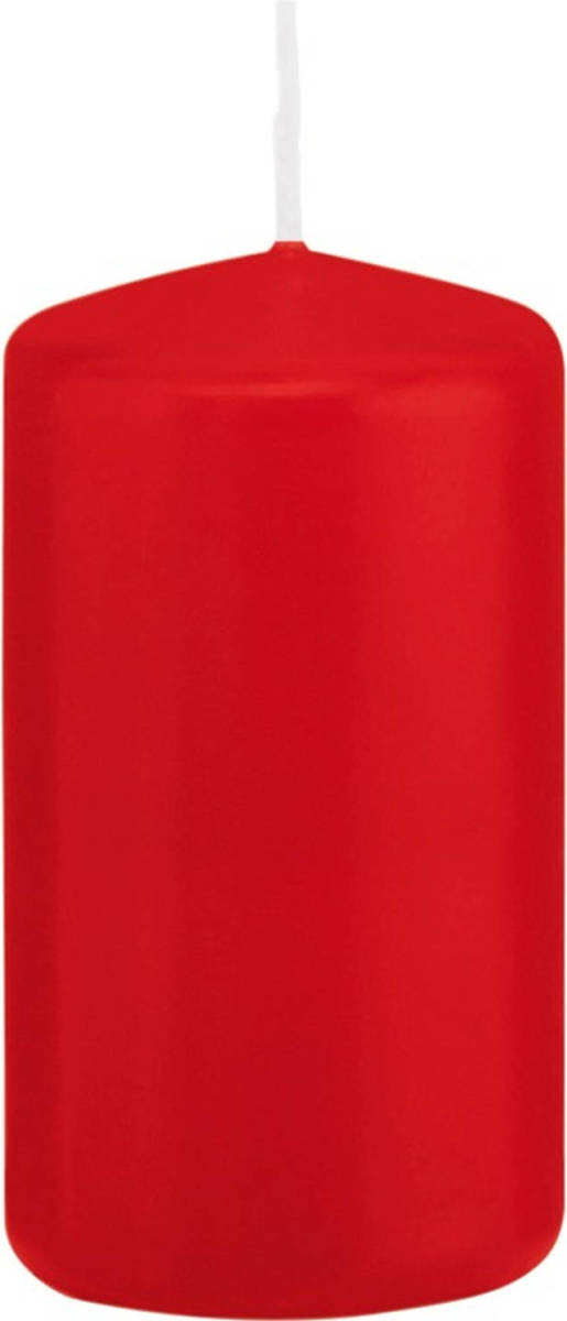 Shoppartners 1x Kaarsen Rood 6 X 12 Cm 40 Branduren Sfeerkaarsen - Stompkaarsen