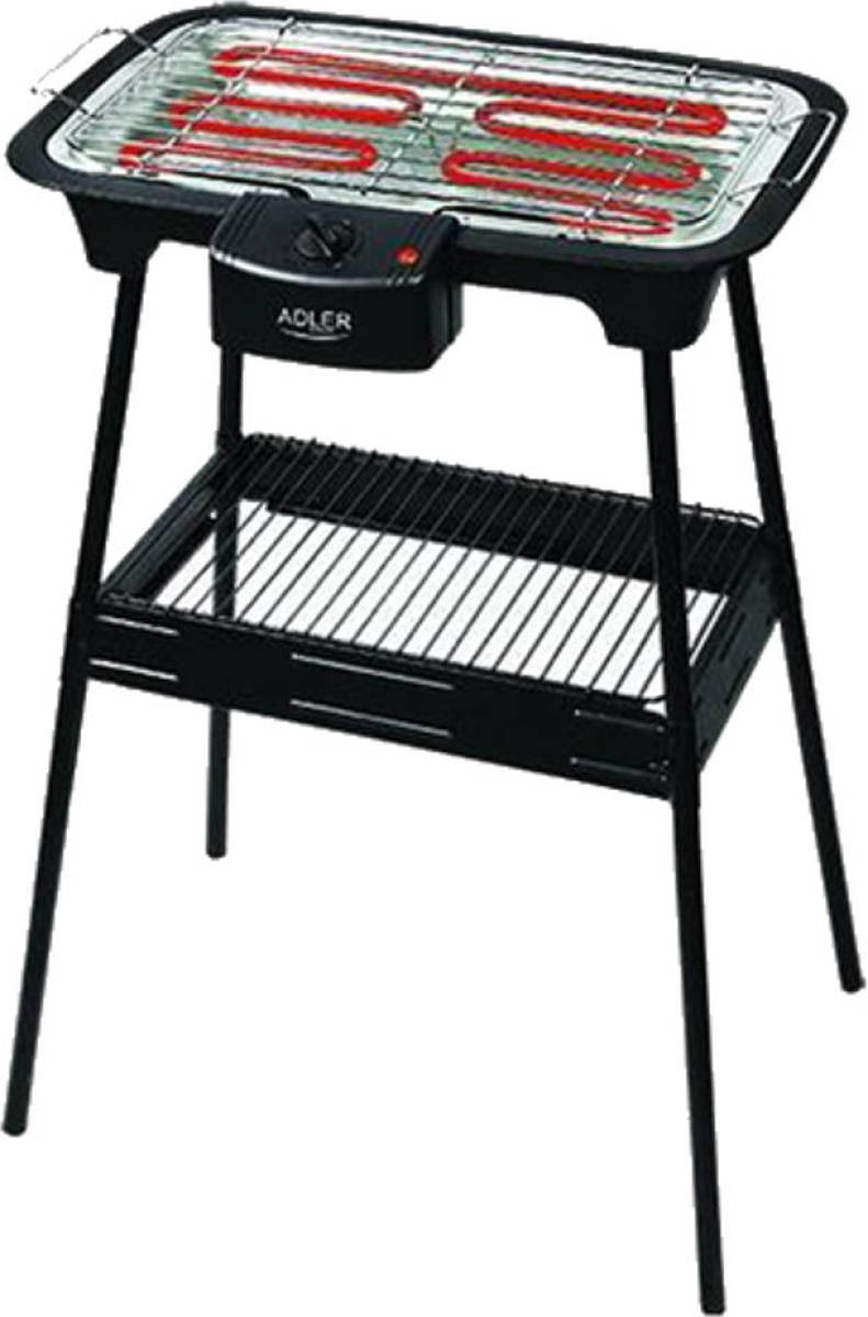 Voordeelketen Adler Ad 6602 - Elektrische Barbecue - 2000 Watt - Zwart