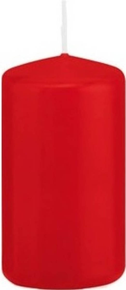 Shoppartners 1x Kaarsen Rood 5 X 10 Cm 23 Branduren Sfeerkaarsen - Stompkaarsen