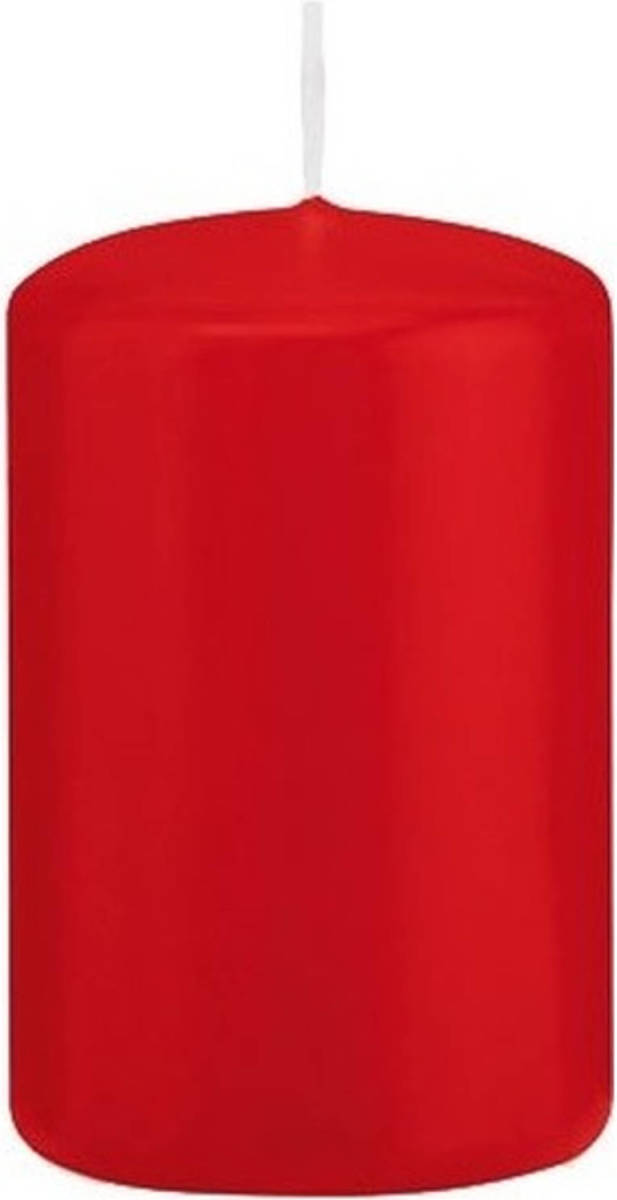 Shoppartners 1x Kaarsen Rood 5 X 8 Cm 18 Branduren Sfeerkaarsen - Stompkaarsen