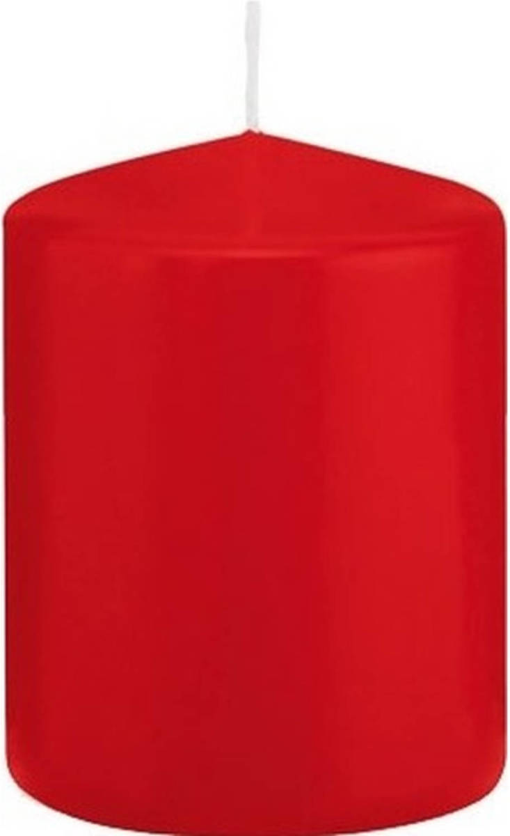 Shoppartners 1x Kaarsen Rood 6 X 8 Cm 29 Branduren Sfeerkaarsen - Stompkaarsen
