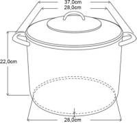 DealDonkey Michelino Rvs Soeppan - 12 Liter