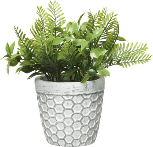 Decoris Varen Kunstplantje/nepplant In Pot 22 Cm - Kamerplanten