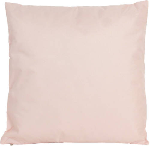 Anna's Collection 1x Bank/sier Kussens Voor Binnen En Buiten In De Kleur Lichtroze 45 X 45 Cm - Sierkussens