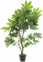 Shoppartners Groene Aralia Klimop Kunstplanten In Zwarte Pot 90 Cm - Kunstplanten