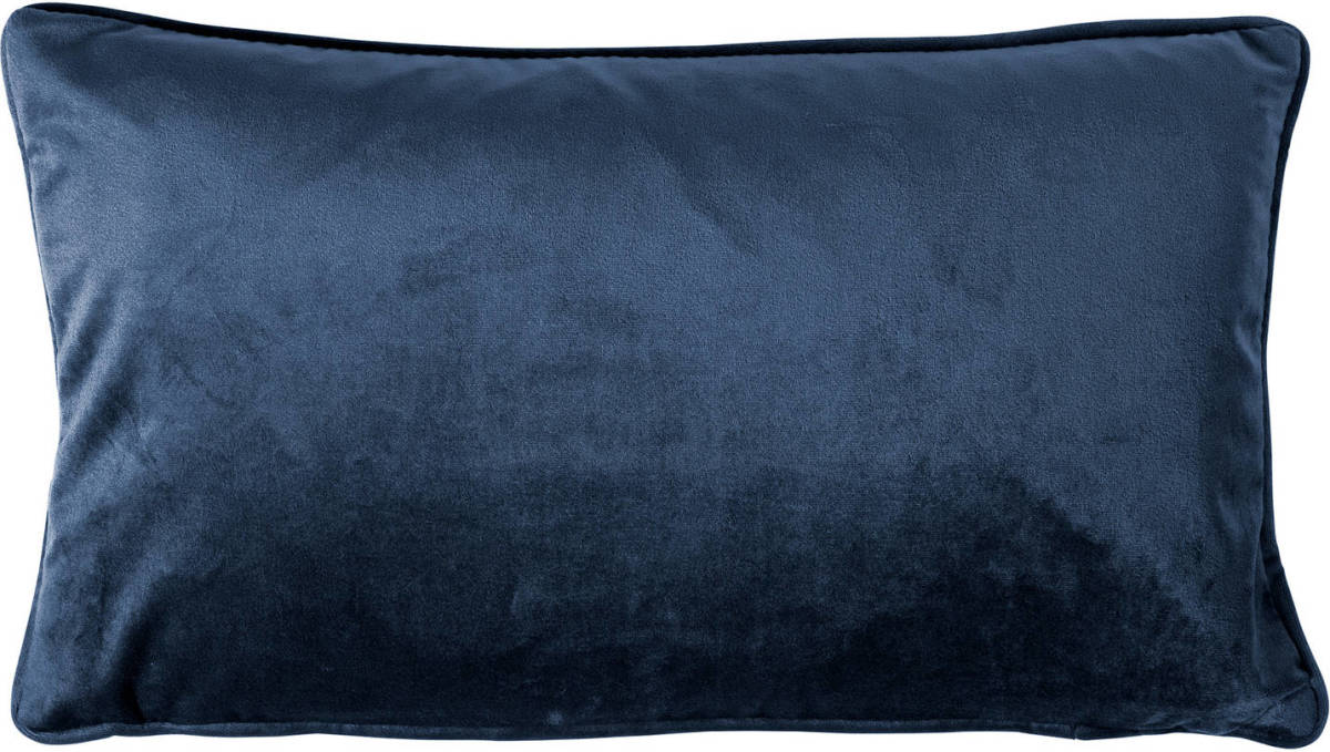 Dutch Decor Finn - Kussenhoes Velvet Insignia Blue 30x50 Cm - Blauw - Blauw