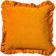 Dutch Decor Yara - Sierkussen Velvet Golden Glow 45x45 Cm - Geel - Geel