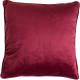 Dutch Decor Finn - Sierkussen Velvet Red Plum 45x45 Cm - Roze - Rood