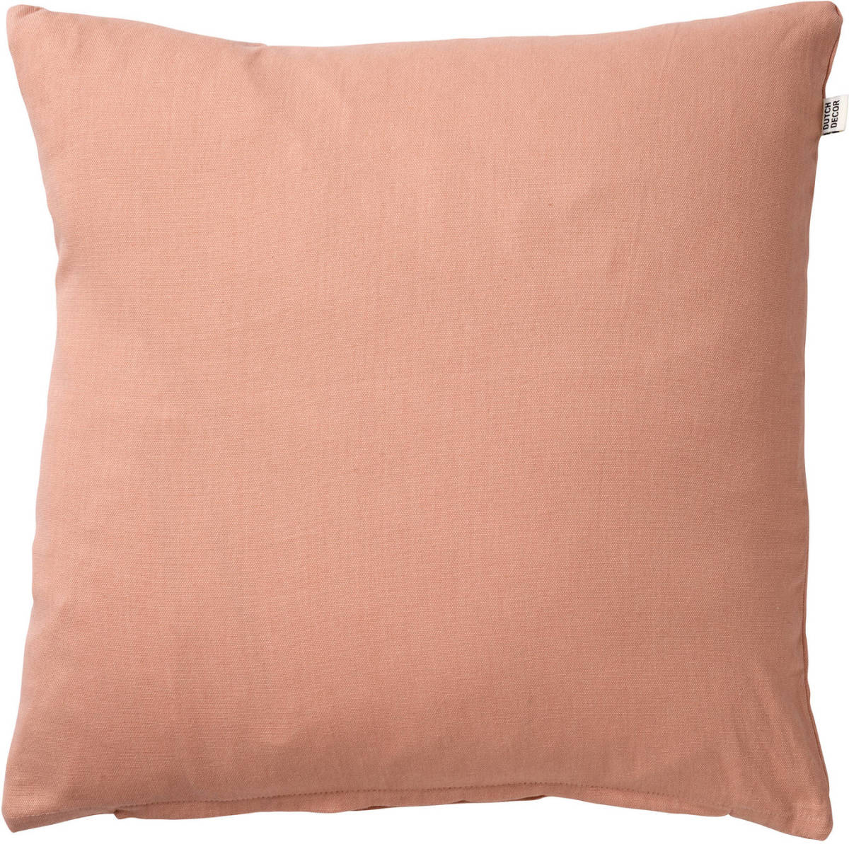 Dutch Decor James - Kussenhoes Van Katoen Muted Clay 45x45 Cm - Roze - Roze