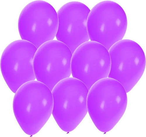 Bellatio Decorations 30x Stuks Paarse Party Ballonnen 27 Cm - Ballonnen