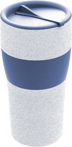 Vepa Bins Herbruikbare Koffiebeker Met Deksel, 0.7 L, Organic Blauw - Koziol Aroma To Go Xl