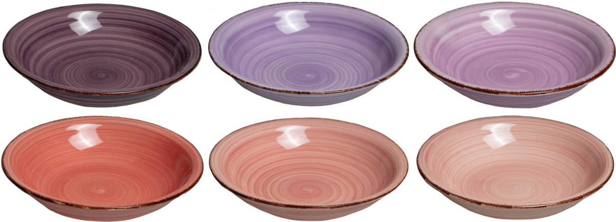 Cookinglife Studio Tavola Diepe Borden Mykonos Ø 21 Cm - 6 Stuks