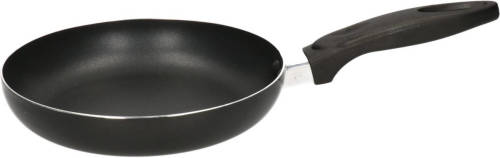 Haushalt Zwarte Aluminium Koekenpan Met Dubbel Anti Aanbak Laag 20 Cm - Bakken/koken - Koekenpannen Keukengerei