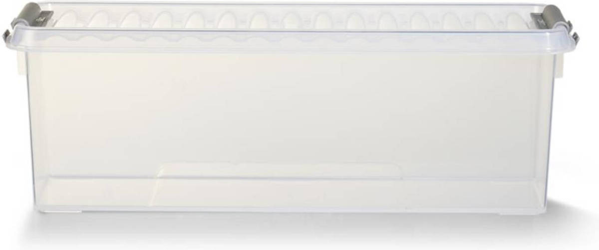 Shoppartners Sunware Q-line Opbergbox - 1,3 L - Transparant/lichtgrijs