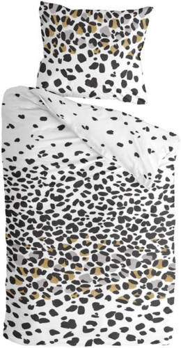 Smulderstextiel nl Byrklund Jungle Rocks Dekbedovertrek - 1-persoons (140x200/220 Cm + 1 Sloop) - Katoen - Wit