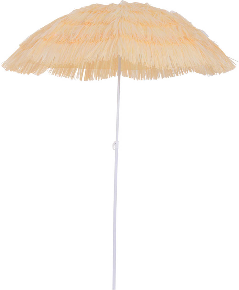 GardenGoodz Luxe Strand Parasol - Knikbaar - Zonnescherm - Strandparasol - Uv Werend - Ø160 Cm - Hawaiiaanse Parasol