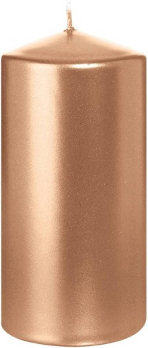 Shoppartners 1x Kaarsen Rosegoud 6 X 12 Cm 40 Branduren Sfeerkaarsen - Stompkaarsen