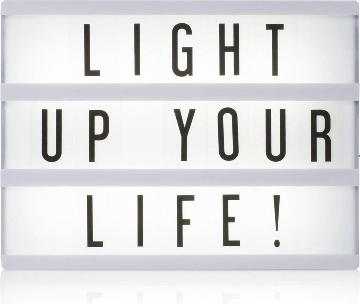 Smartwares Iol-002-bw Lightbox ‚Äì A5 ‚Äì Led - Incl. 85 Karakters