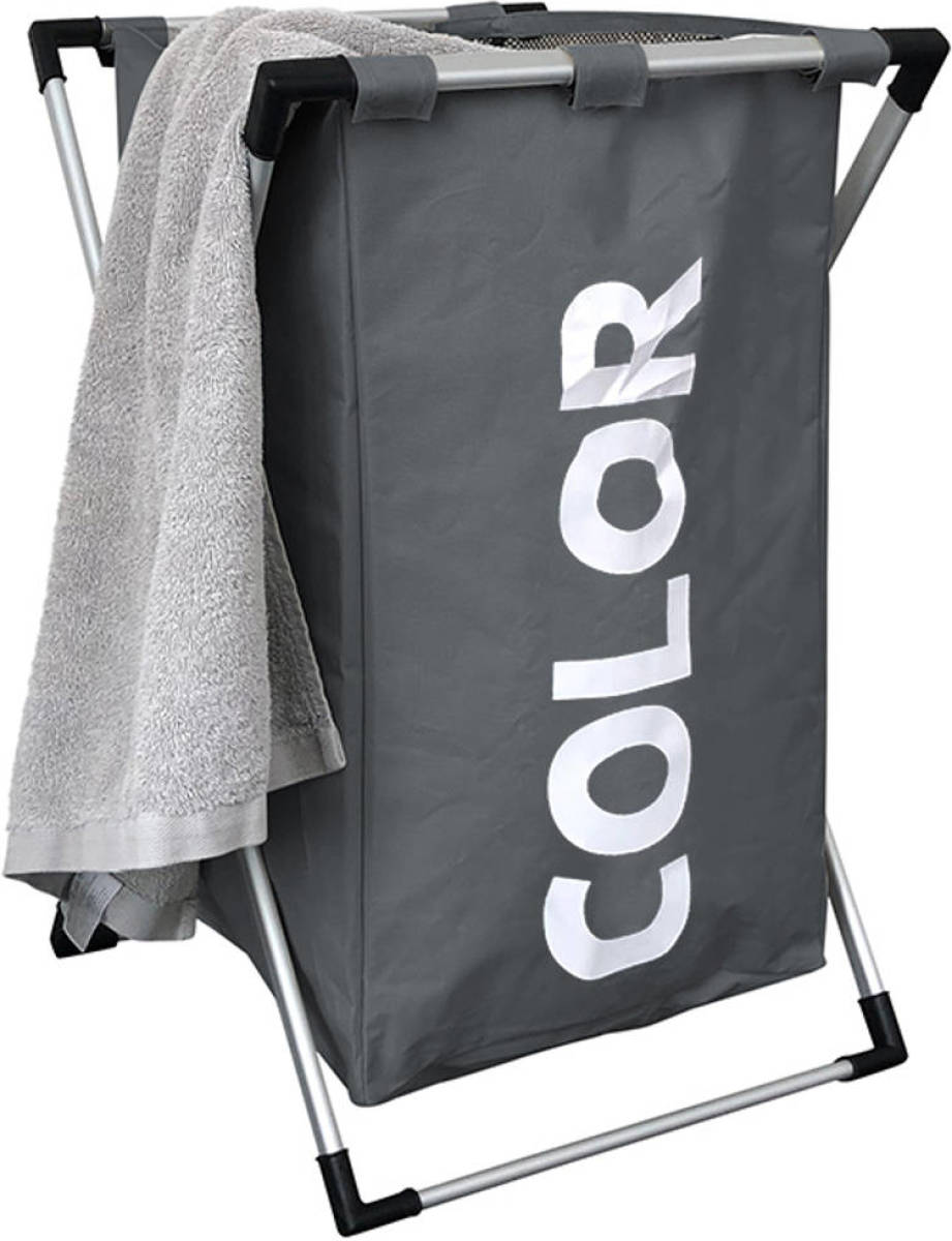 iBuy24 Opvouwbare Wasmand - Donkergrijs